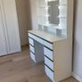 Dressing Table with LED Bulbs Mirror 9 Drawers & Shelves Image 4