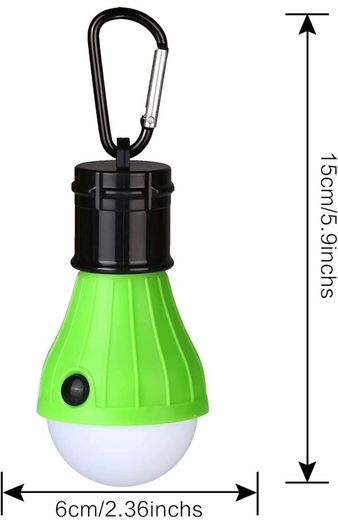 Camping Lights, Tent Lights with Carabiner Clips Waterproof Battery Powered LED Camping Lantern Portable Bulb Camping Lamp Tent Lantern Emergency Lights for Camping Hiking Fishing 4 Pack (FREE POSTAGE)