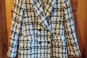Zara tweed blazer coat