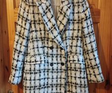 Zara tweed blazer coat