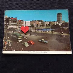 O'Connell Bridge and River Liffey , Dublin Postcard - 1966
