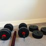 30kg Adjustable Dumbbell & Barbell Set Image 2