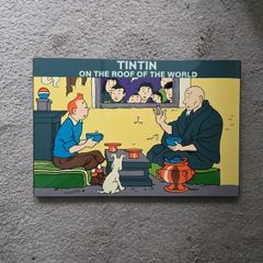 tintin wooden sign