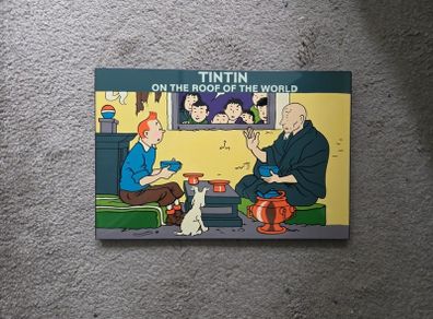 tintin wooden sign