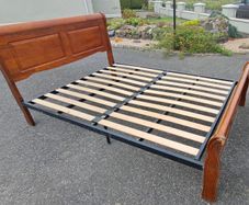 Double bed. No mattress.