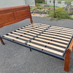 Double bed. No mattress.