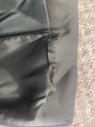 Coast black satin boned dress