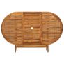 Folding Garden Table 120x70x75 cm Solid Acacia Wood Image 5