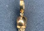 Gold Skull Earring