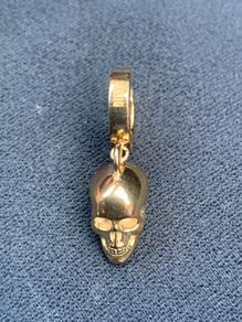Gold Skull Earring