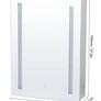 Modern Single Door Mirror Cabinet Storage Organizer Wall Mount Household Bathroom With Anti-Fog LED Mirror Cabinet Image 6