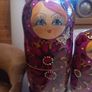 2 sets of Matroyska nesting Russian vintage handpainted dolls, v collectible, D18 post 8e Image 4