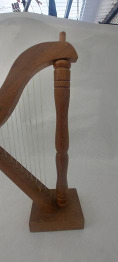 handcrafted wooden display harp ,,lovely display item for any man cave pub restaurant etc etc etc, buyer collects or pays postage.