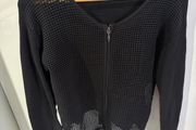 Naf Naf Black Cardi Top
