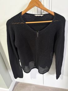 Naf Naf Black Cardi Top