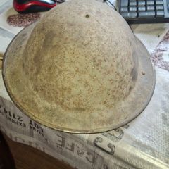 Original Irish Army WWII Emergency Period Mk II Steel Helmet  Authentic Militaria Collectible