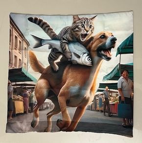 Dog Cat Cushion Cover