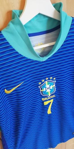 Nike Mens Brazil Vini Jr no.7 2024 away XL size soccer jersey