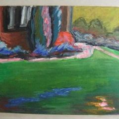N Howard Flanders UK Artist Oil Painting 'House Opposite'