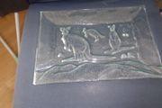 Australian Kangaroo See Glass Platter for Sale