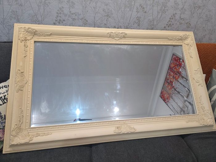 Large Cream Mirror
