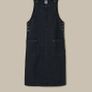 Lucy &yak Denim Pinafore Dress Size Uk 14 Image 2