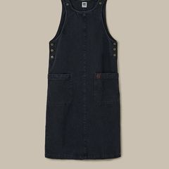 Lucy &yak Denim Pinafore Dress Size Uk 14