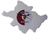 Handmade Glass County Clock - Tyrone