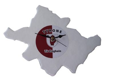 Handmade Glass County Clock - Tyrone