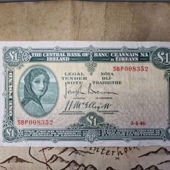 1 Pound Lady Lavery 3/4/46 IRISH NOTE