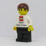 Lego Employee Jesper Aaby Poulsen Business Card Minifigure Very Rare Hard To Find Image 3
