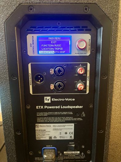 Electro-voice Etx-12p + Ev Etx-15sp + Covers