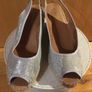 OGETTI Silver Slingback Espadrille Sandals 39 New Image 5