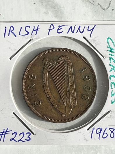 1968 'chickless' Irish Penny - RARE
