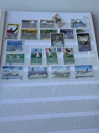 JAMAICA collection in stamp album