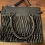 Black Leather Handbag Good Condition Image 6