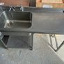 stainless steel sink with dishwasher section Image 2