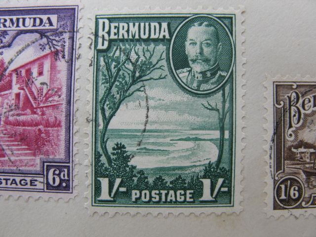 Stamps, Bermuda FDC 1936 Definitive Set
