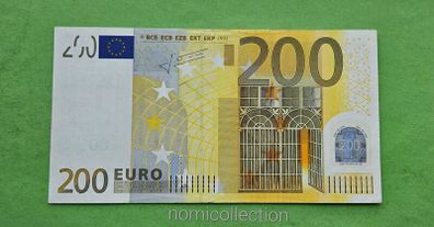 Germany 2002 year 200 Euro banknote.