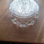 Old vintage glass fruit bowl Image 3