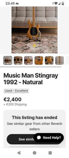 Musicman stingray 1982