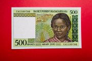 Madagascar. 500 Francs  1994  PICK  75a ( Uncirculated )
