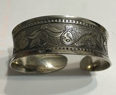 cuff Bangle silver tone