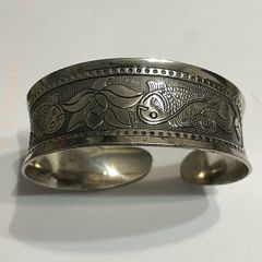 cuff Bangle silver tone