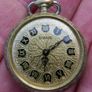 Vintage Diane Womens Gold Tone Pendant Wind Up Mechanical Watch - in working order Image 5
