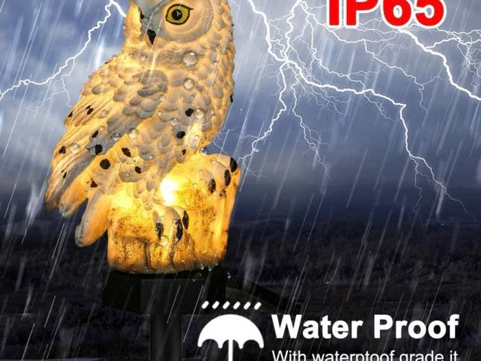 Owl Shape Light LED Solar Garden Light Owl Lawn Lamp Waterproof Solar Led Lights Outdoor Lighting Night Light Decorative Home Garden (FREE POSTAGE)