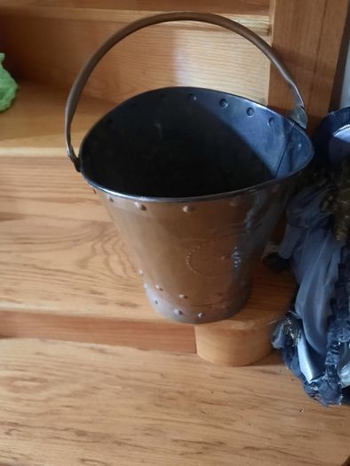 antique copper bucket