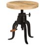 Side Table 45x (45-62) cm Solid Mango Wood and Cast Iron Image 9