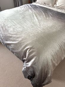 Kylie Minogue Ombre Silver grey bedspread