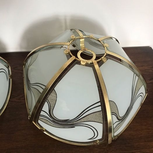 Pair of Glass Lamp shades